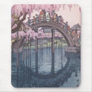 Mousepad Sakura Flor de Cerejeira, Ponte do Rio Kameido Jap