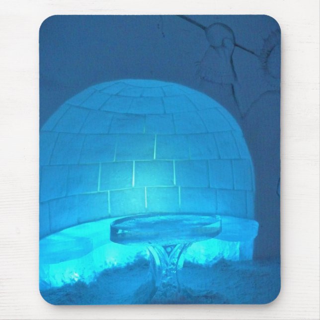 Mousepad Sala Igloo no Hotel de Glace, Quebec, Canadá (Frente)