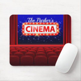 Mousepad Sala Personalizada da Família Cinema em Cinema