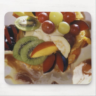 Mousepad Salada de frutas com sorvete.