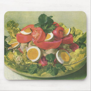Mousepad Salada Mesclun Verde Mista Orgânica Vintage