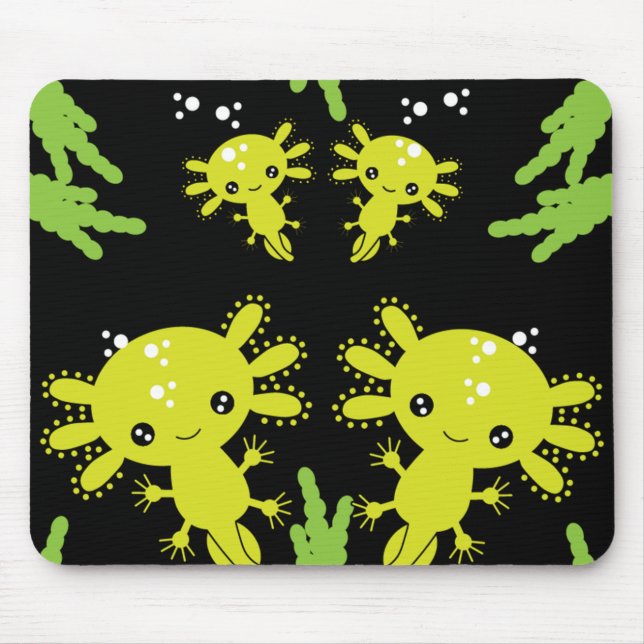 Mousepad Salamander Axototl exótico (Frente)