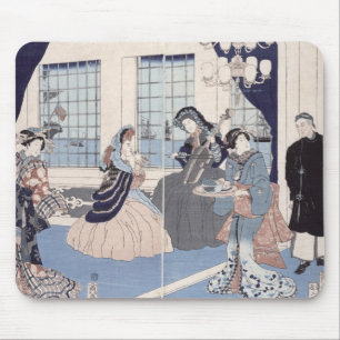 Mousepad Salão de beleza de uma casa de comerciantes