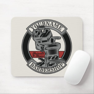 Mousepad Salão de Cadeira Barber do Barber do Retro Persona