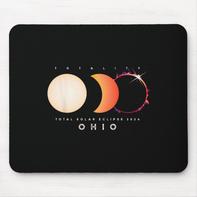 Mousepad Salar Eclipse 2024 Ohio - Total Eclipse America Gr (Frente)