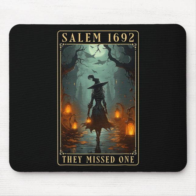 Mousepad Salem 1692 Perderam Uma Bruxa De Halloween (Frente)