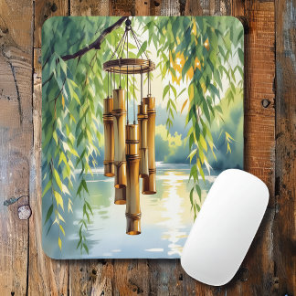 Mousepad Salgueiro, Windchimes e lago