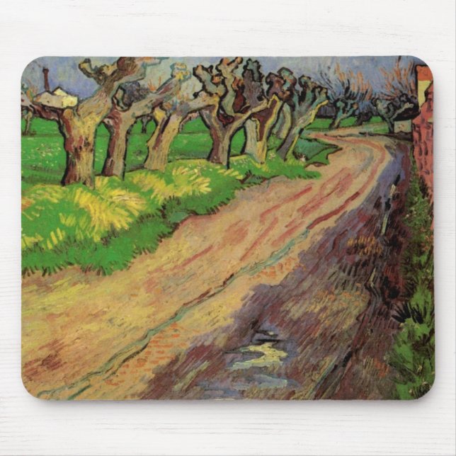 Mousepad Salgueiros Recortados por Vincent van Gogh (Frente)