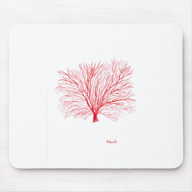 Mousepad Salife de coral vermelho (Frente)