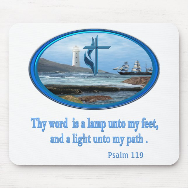 Mousepad Salm 119 Christian Clothing (Frente)
