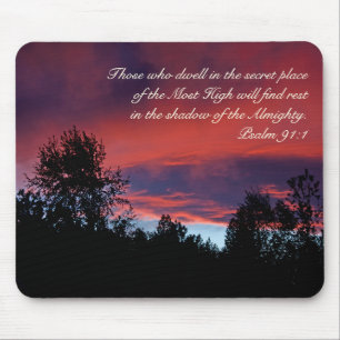 Mousepad Salm 91, aqueles que vivem no lugar secreto,