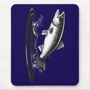 Mousepad salmão atlântico saltador