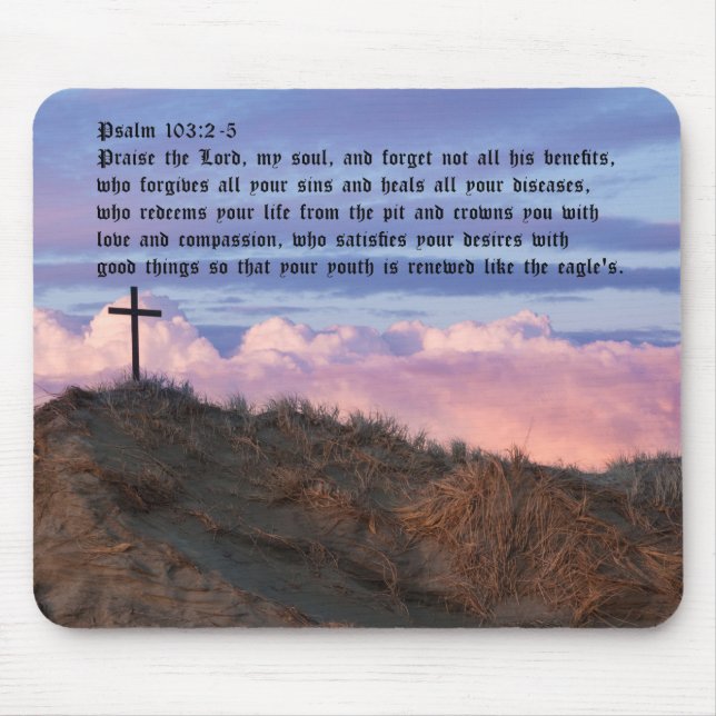 Mousepad Salmo 103:2-5 (Frente)