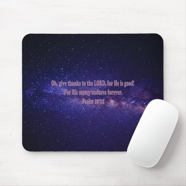 Mousepad Salmo 107:1 (Com mouse)