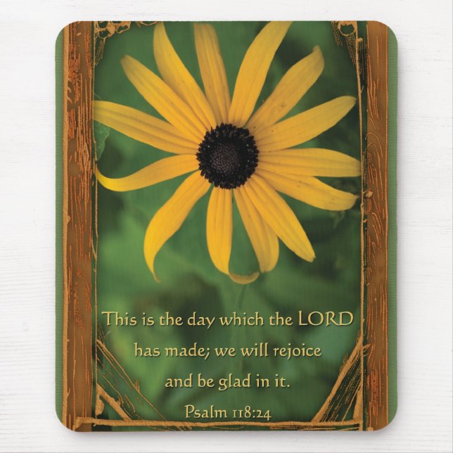 Mousepad Salmo 118:24 Este é o dia (Frente)