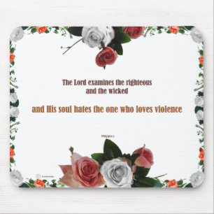 Mousepad Salmo 11:5, Sem Violência