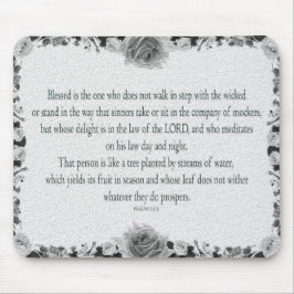 Mousepad Salmo 1, pintura a óleo, que não caminha em passo