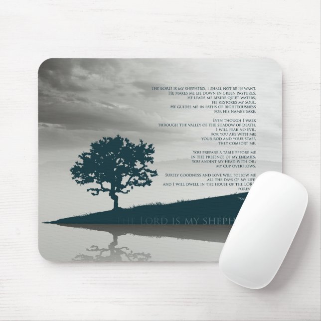 Mousepad Salmo 23 - O SENHOR é o meu pastor (Com mouse)