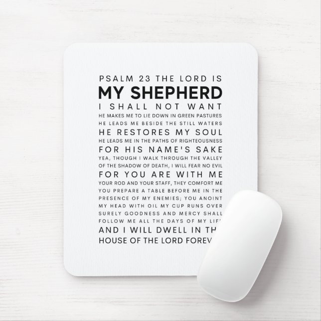 Mousepad Salmo 23 O Senhor é o meu Pastor (Com mouse)