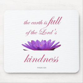 Mousepad Salmo 33 Escritura com Arte Floral