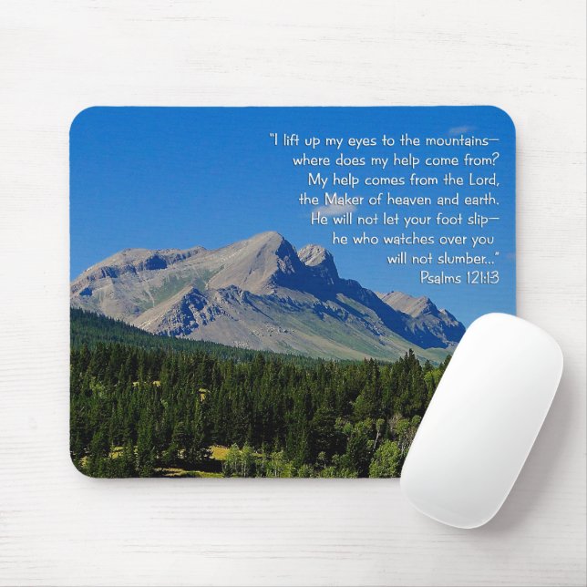 Mousepad Salmos 121:1-3 (Com mouse)