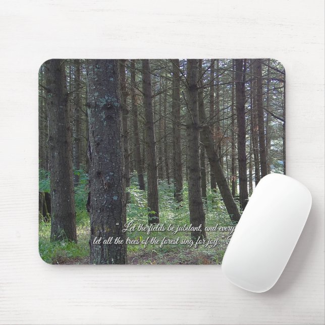 Mousepad Salms 96:12 Inspiracional (Com mouse)