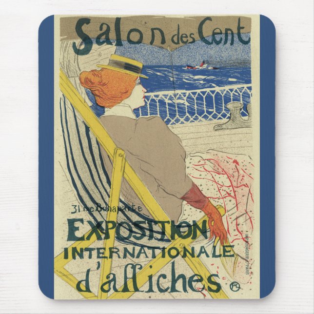 Mousepad Salon des Cents de Toulouse Lautrec, Art Nouveau (Frente)