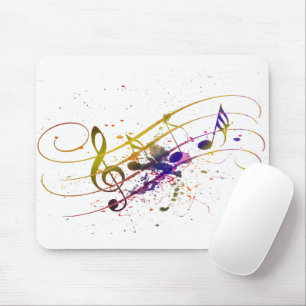 Mousepad Salpico de música colorida