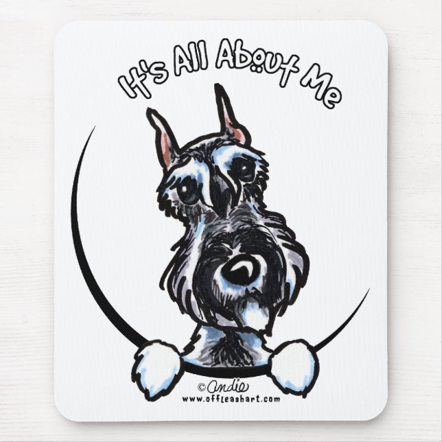 Mousepad Salt Pepper Schnauzer IAAM (Frente)
