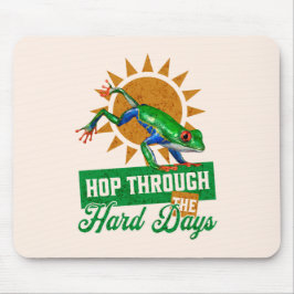 Mousepad Salto através do Sapo da árvore amazônica nos Duro