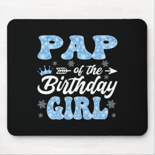 Mousepad Salto Da Rapariga De Aniversário Flocos De Neve No