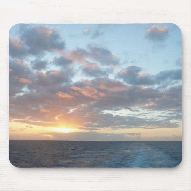 Mousepad Salto do Sol no Mar I Pastel Mar (Frente)