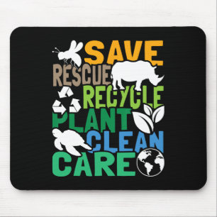 Mousepad Salvamento de Abelhas Reciclar Plástico - Terra D