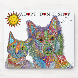 Mousepad Salvamento de Animais Adotar Não Comprar