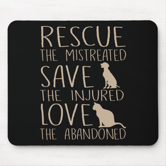 Mousepad Salvamento Salva Amor - Cão Cachorro Cachorro Salv (Frente)