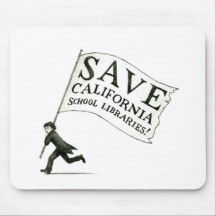 Mousepad Salvar a mercadoria das bibliotecas escolares de
