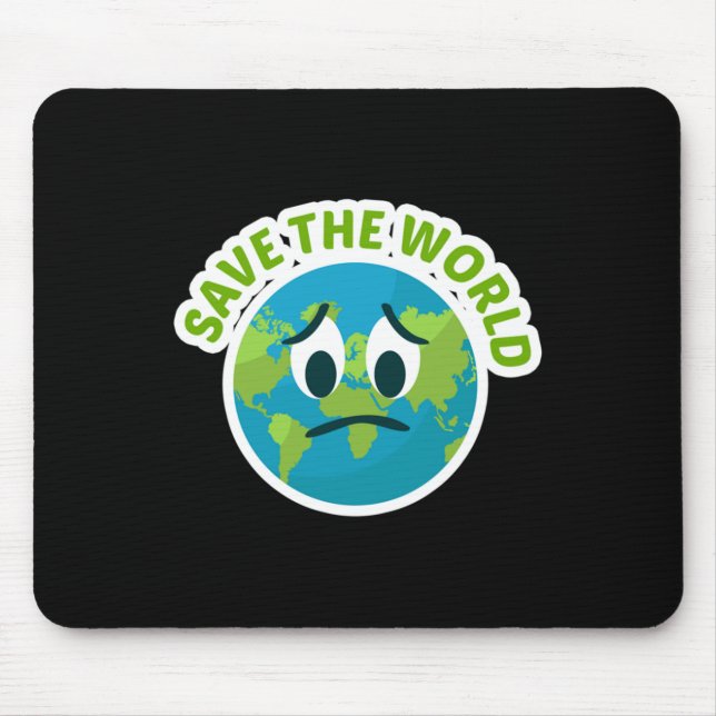 Mousepad Salvar O Mundo Para Ventiladores De Proteção Ambie (Frente)