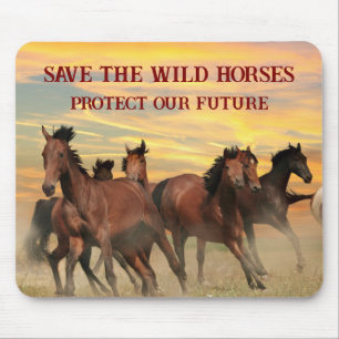 Mousepad Salvar os cavalos selvagens
