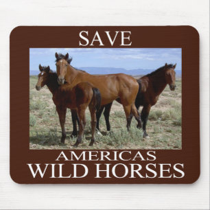 Mousepad Salvar os cavalos selvagens