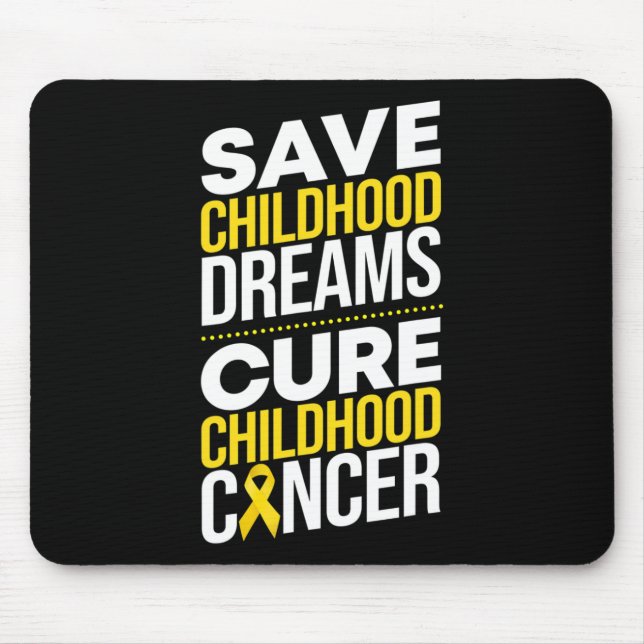 Mousepad Salvar Sonhos de Infância Curar Fita de Cancer de  (Frente)
