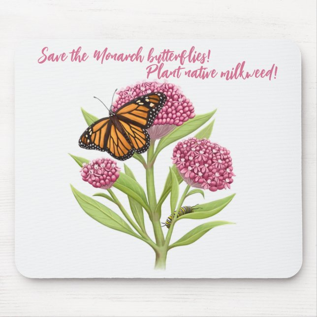 Mousepad Salve a Borboleta Monarca (Frente)