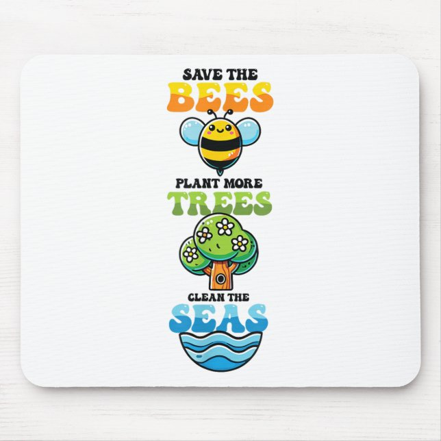 Mousepad Salve abelhas Plantações Limpas Seas Ambientais Pr (Frente)