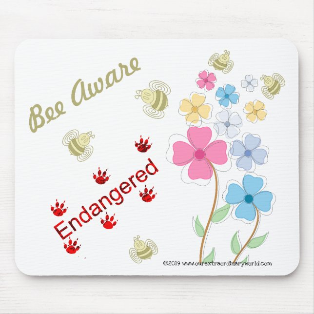 Mousepad Salve as abelhas (Frente)