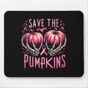 Mousepad Salve As Abóboras Esqueleto Dia das Bruxas Câncer