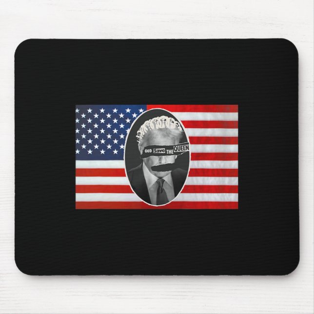 Mousepad Salve Deus A Rainha Anti Trump (Frente)