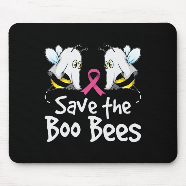 Mousepad Salve O Hallowee De Consciência Do Cancer De Belas (Frente)