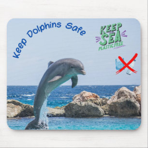 Mousepad Salve o tapete de rato de golfinho, tapete de rato