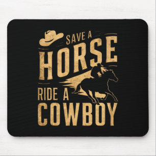 Mousepad Salve Uma Corrida De Cavalo Uma Coroa Engraçada Ro