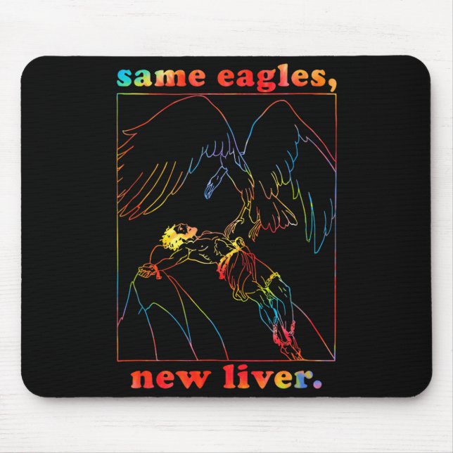 Mousepad Same Eagles New Liver Funny Apparel  (Frente)