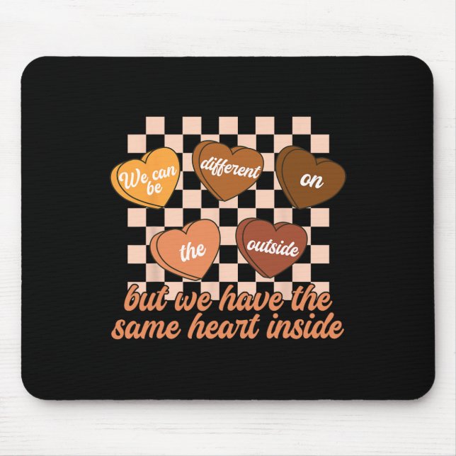 Mousepad Same Heart Mês da História Negra Confeite Listrado (Frente)